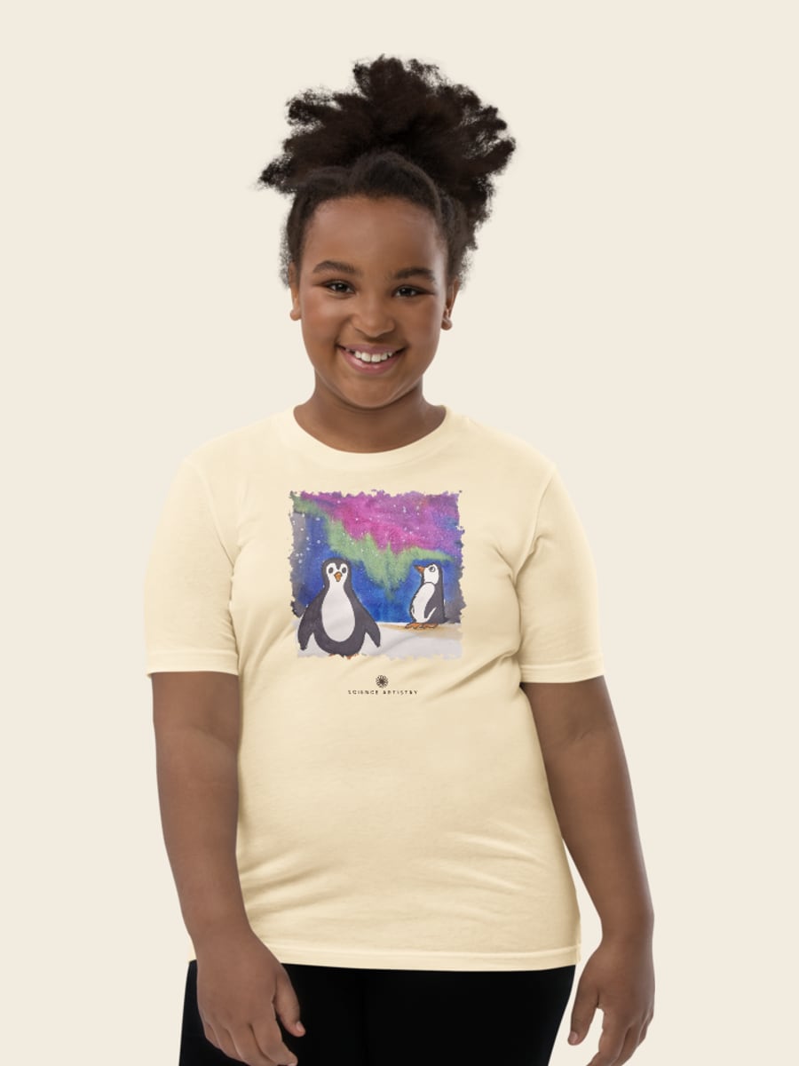 Aurora Penguins youth tee, worn