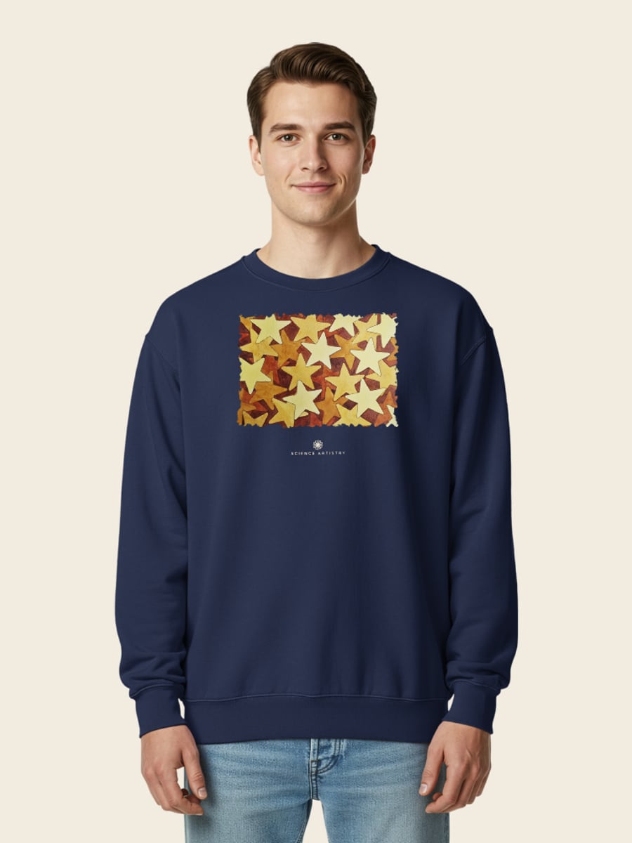 Constellation sweatshirt, worn
