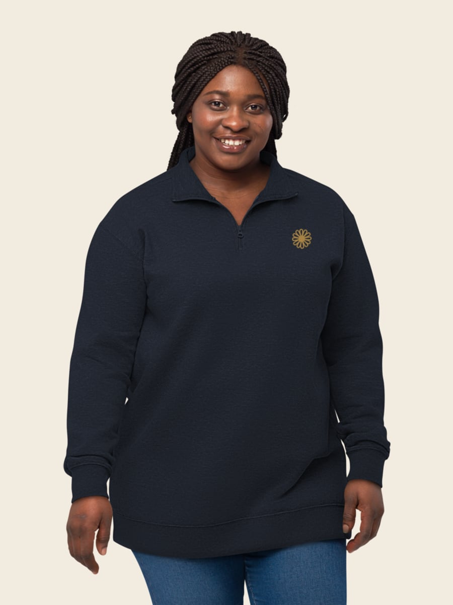 Field Guide quarter-zip, worn