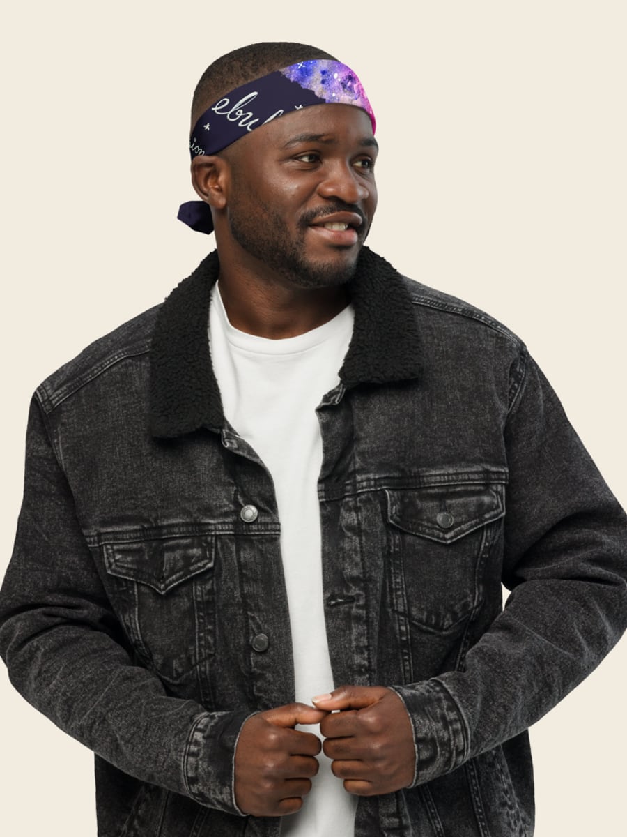 Nebula bandana, worn
