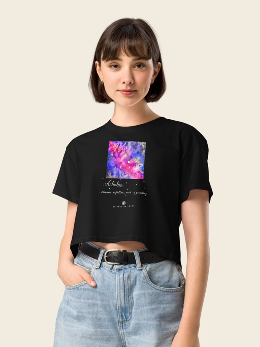 Nebula cropped tee, worn